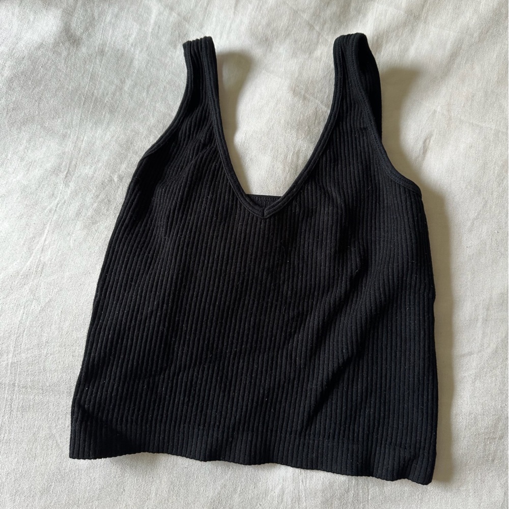 Black tank top